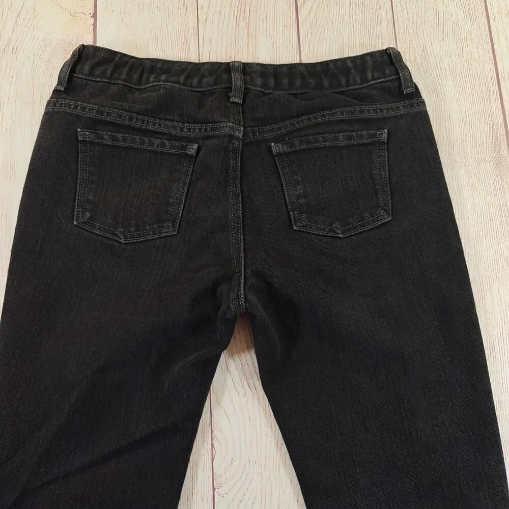 Girls Old Navy black straight leg jeans sz 16